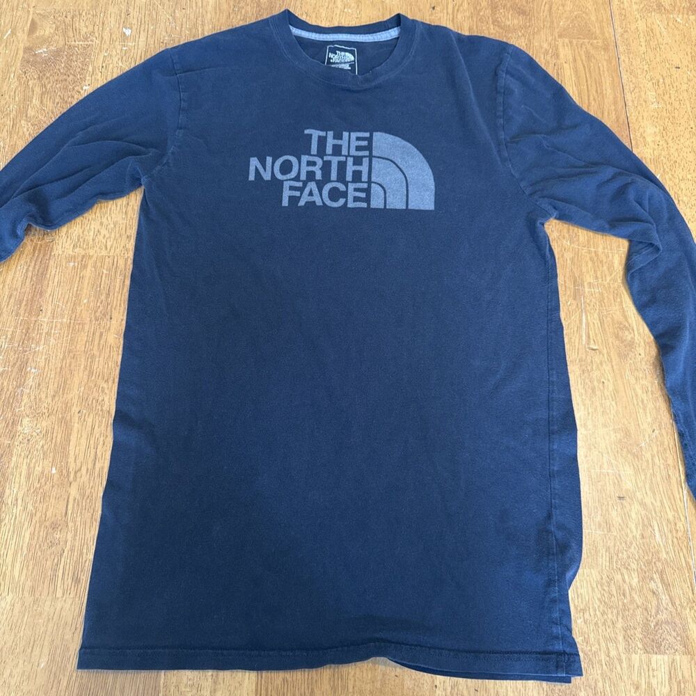 The North Face Long Sleeve Tee Shirt Mens small black Climbing Outdoor Adult